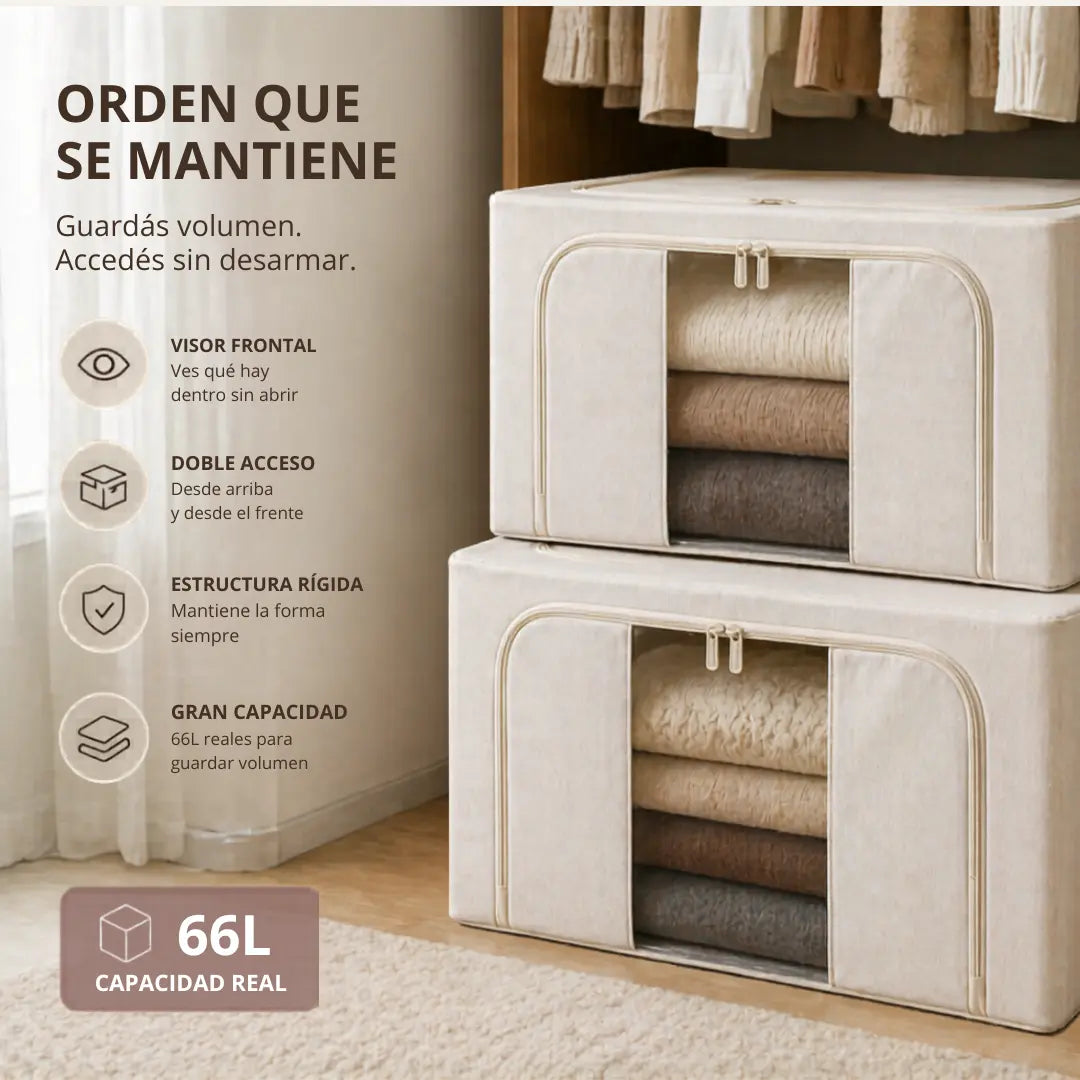 Caja Organizadora con Visor — guardás todo sin perder acceso, ves qué hay sin abrir