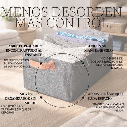 Organizador de ropa plegable