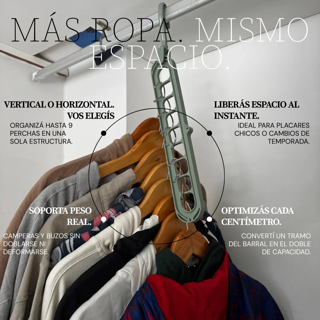 Percha multifuncional resistente