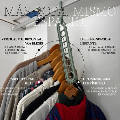 Percha multifuncional resistente