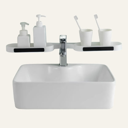 Repisa Organizadora de Baño — sacás todo del borde, sin hacer un solo agujero