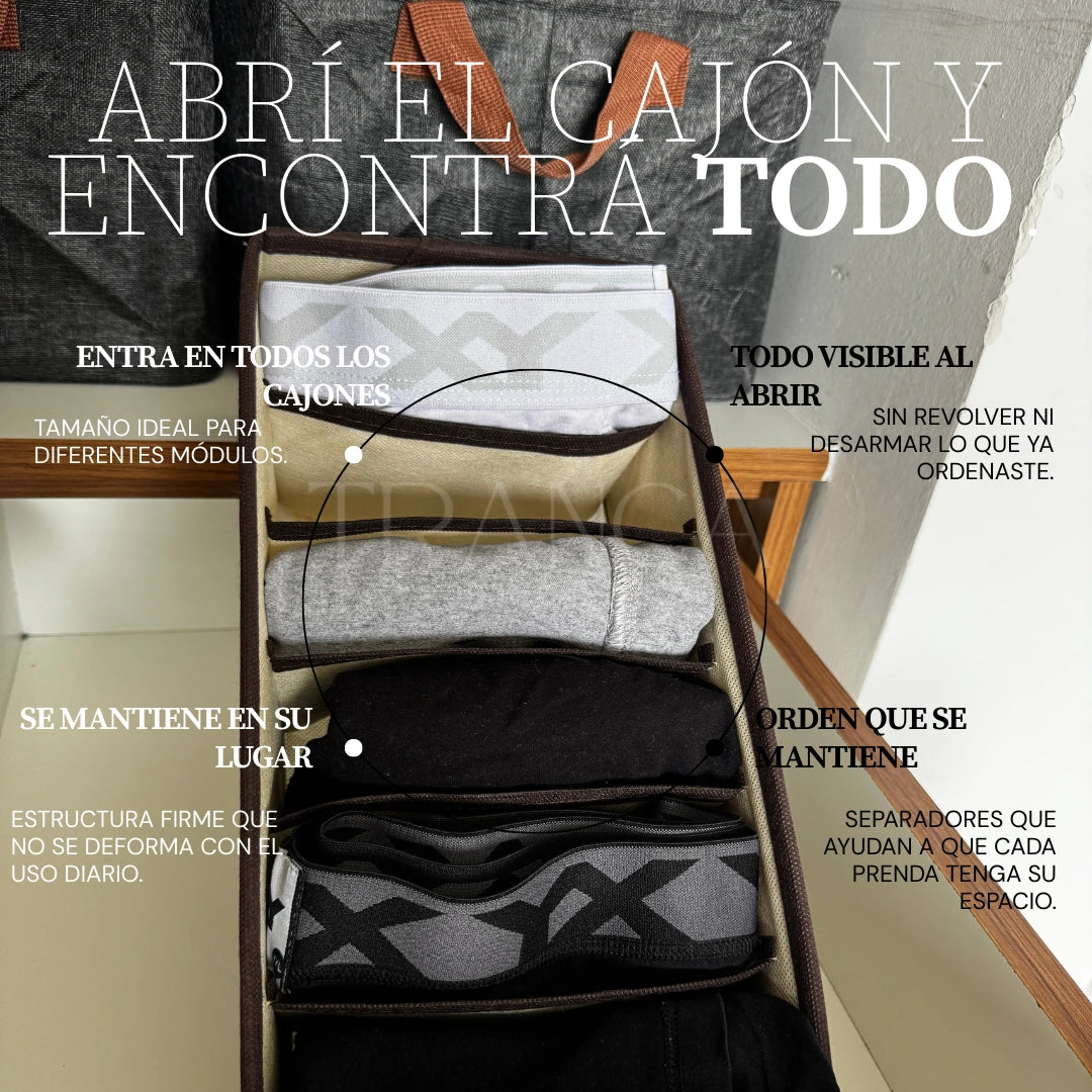 Organizador de ropa para uso diario