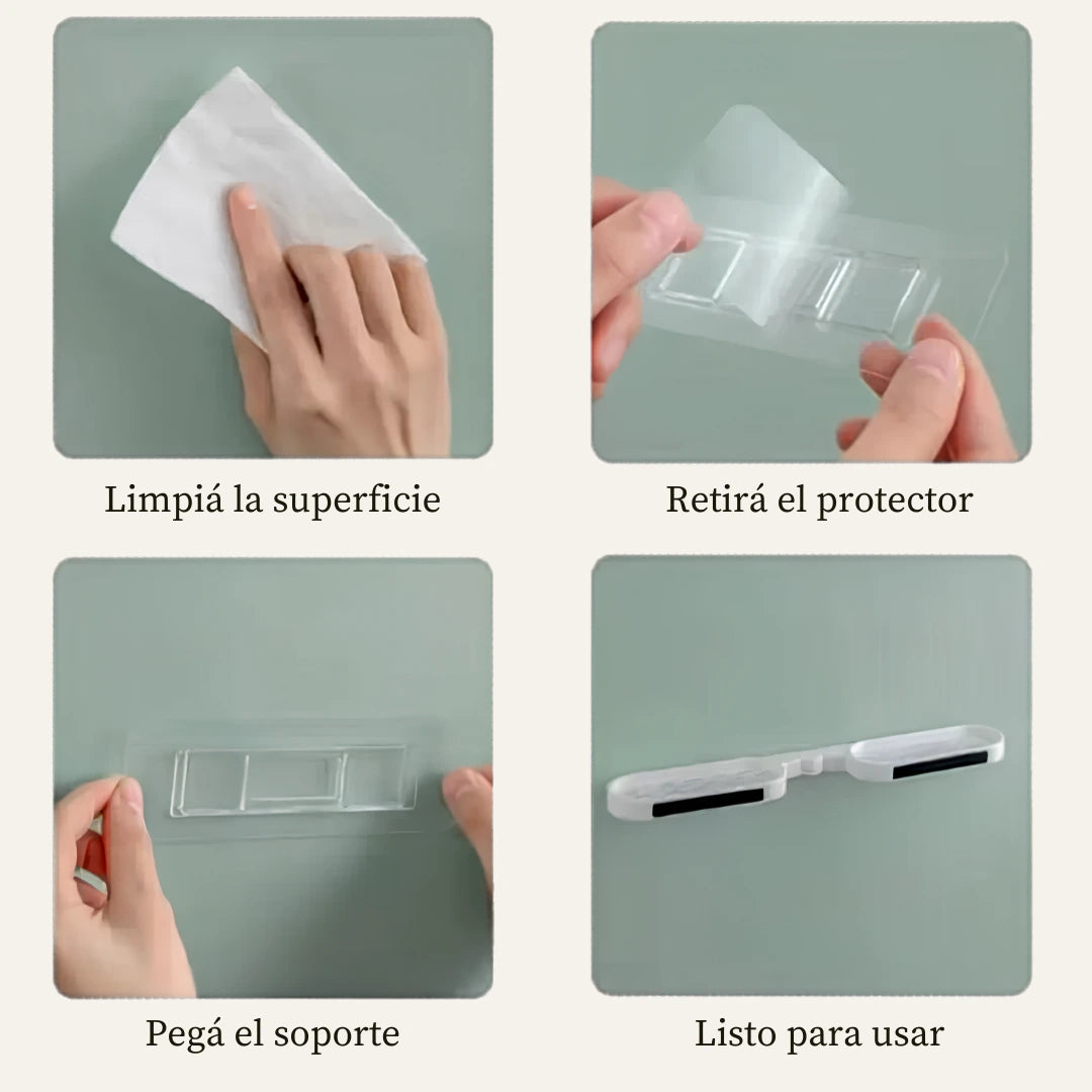 Repisa Organizadora de Baño — sacás todo del borde, sin hacer un solo agujero
