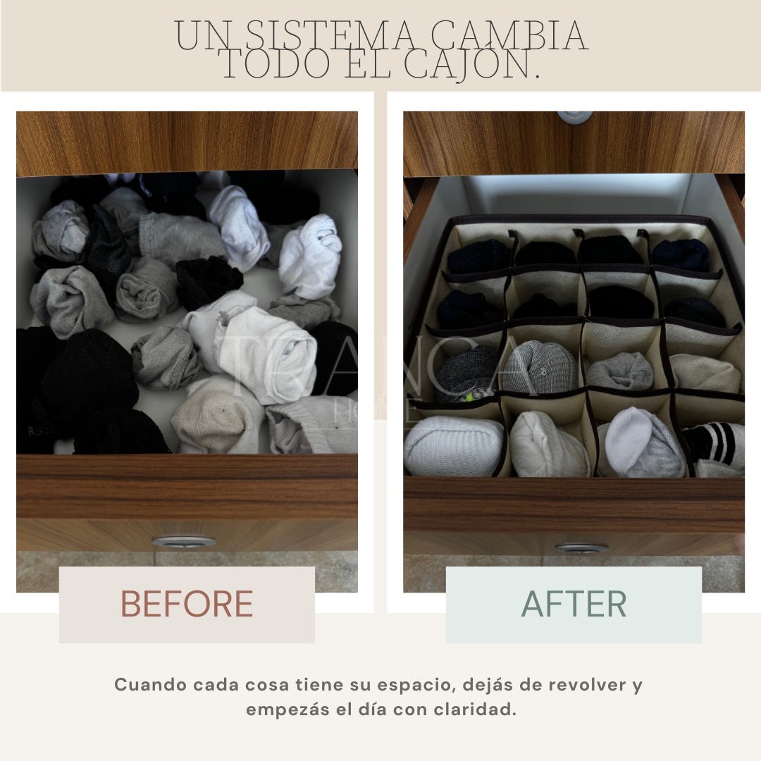 Organizador de tela - 16 espacios