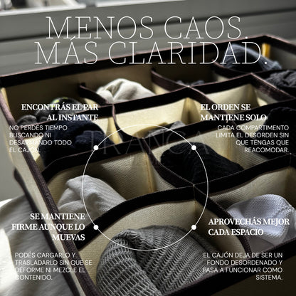 Organizador de tela - 16 espacios