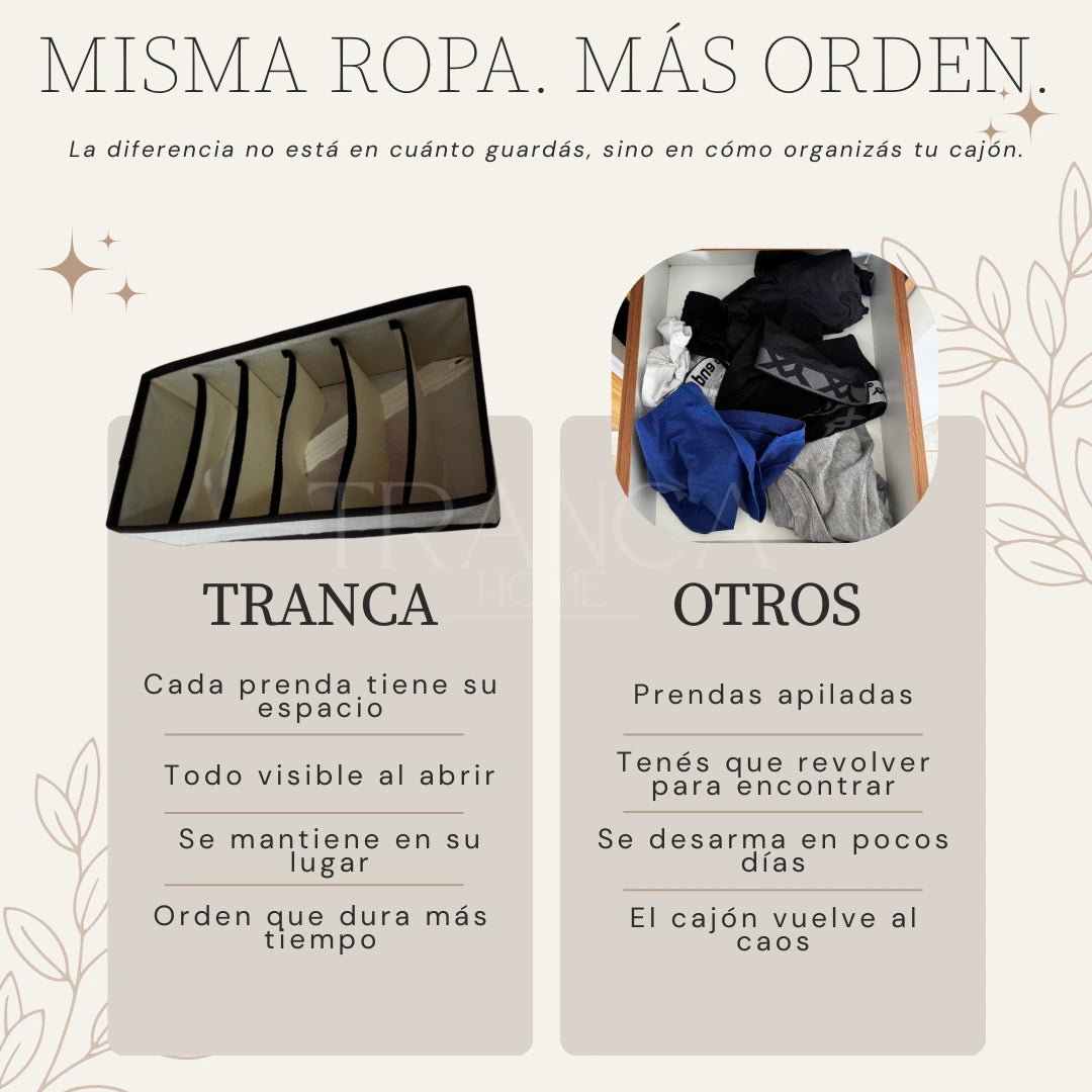 Organizador de ropa para uso diario