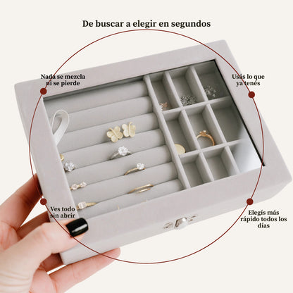 Organizador de Joyas — ves todo, elegís en segundos, nada se mezcla ni se pierde