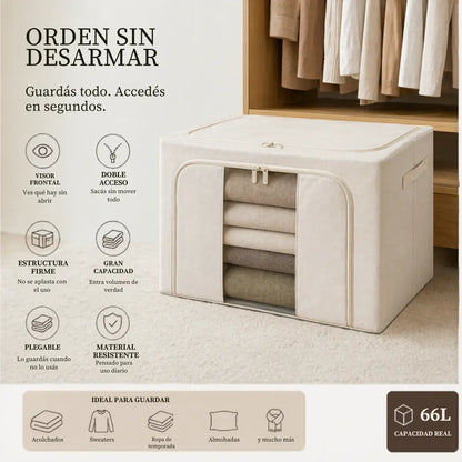 Caja Organizadora con Visor — guardás todo sin perder acceso, ves qué hay sin abrir