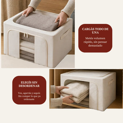 Caja Organizadora con Visor — guardás todo sin perder acceso, ves qué hay sin abrir